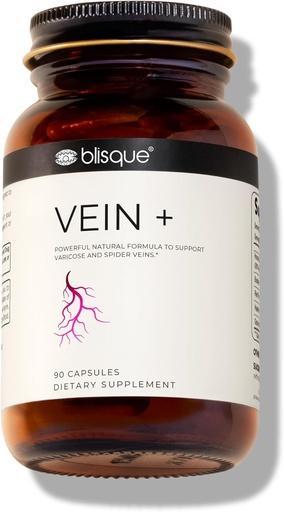 [BRSROCA7OIFA4DTV] Blisque - Natural Leg Vein Support Supplemento per Varicose e Spider Veins | Boosts Oxygen, Enhances Blood Flow and Circulation for Legs | Doctor-Approved | with Horse Chestnut | 90 Capsule