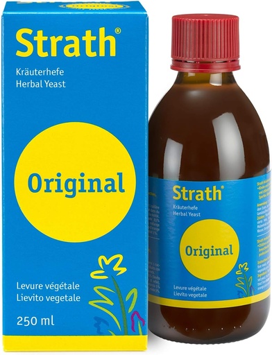 [BRSWIYYMOYFBYYD2] Strath, Fermented Herbal Yeast Postbiotic | 8.4 Fl Oz Daily Nutritional Supplement Liquid | Supports Metabolism | Vegetarian | Lactose-Free | No Artificial Additives | Single Count