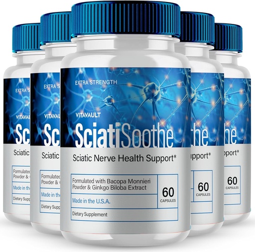 [BRSRAAQLAQHQKEI3] SciatiSoothe for Sciatica Capsules, Sciati Soothe Nerve Health Support, SciatiSoothe Supplement Advanced Formula, Nerve Support Pills - Maximum Strength - SciatiSoothe Reviews (5 Pack)