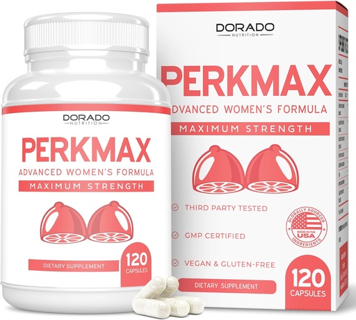 [BRSRMAYHCUAR6EL4] Breast Support Pills for Women (120 Count) - Boob and Bust Support Supplement for Women - Fenugreek, Saw Palmetto, L-Tyrosine, Dong Quai & Fennel Seed Extract Gluten Free - Non-GMO & USA MADE