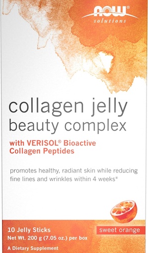 [BRSROYI6B4AWKC32] TERAZ Foods Solutions, Collagen Jelly Beauty Complex, Sweet Orange flavor, 10 želé tyčinky
