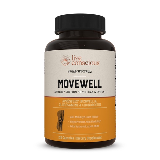 [BRSWGBIDOEPBQ2TV] Live Conscious Glucosamine Chondroitin with MSM, Hyaluronic Acid, and More - MoveWell Joint Health Supplement