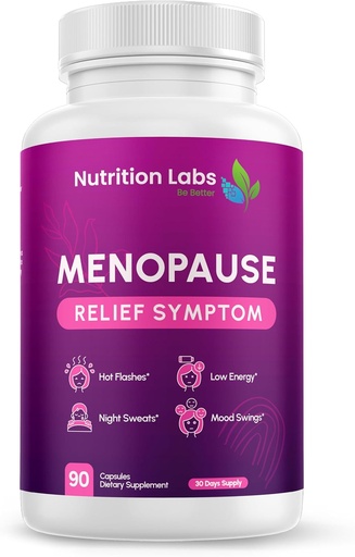 [BRSRAGL4BMIBMA3K] Menopauze Symptoom Relief and Support Supplement for Women, MAKTrek Technology Clinically Proven Vegan Ingredients Provide Menopauze Relief, Night Sweats & Hot Flash Relief, Drug-Free & Non-GMO. 90 CT