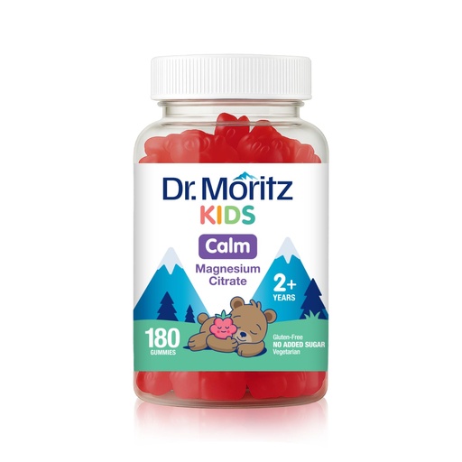 [BRSROCYTCUIRG3TJ] DR. MORITZ Sugar-Free Calm Magnesium Gummies for Kids and Adults - Non-GMO Magnesium Citrate Gummies - Raspberry Flavor - 1-Pack (180 Count)