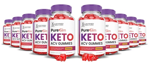 [BRSROAI6CENBU23F] (10 Pack) Pure Slim Keto ACV Gummies Advanced Formula 1000MG PureSlim Keto Gummies Apple Cider Vinegar Formulated with Pomegranate Beet Juice Powder B12 Vegan Non GMO 600 Gummys