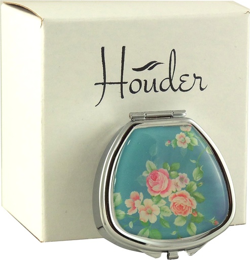 [BRSWIBI5BMCRUYI5] Designer Pill Box by Houder - Decorative Pill Case with Gift Box - Carry Your Meds in Style (Roses)