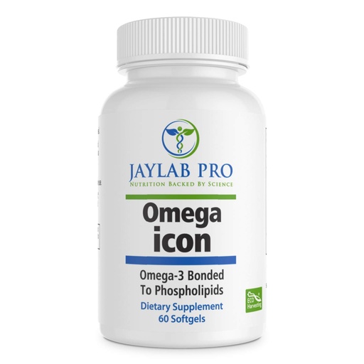 [BRSWGHYRBEJW2AA4] Omega Icon Antarctic Superba Boost Krill Oil Supplement– Phospholipid Bound Omega-3 Supplements, Astaxanthin, Supports Heart Health, 1000mg-100% Traceable from Sea to Shelf
