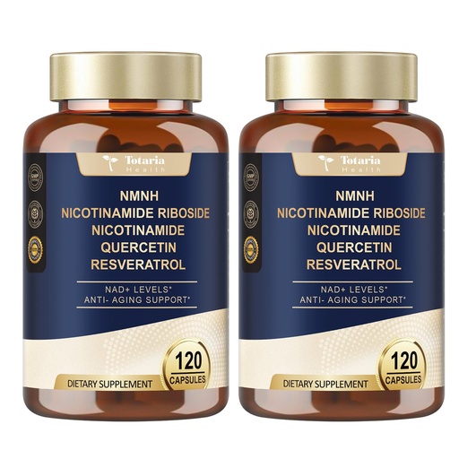 [BRSRAGQYBZ7RMFY6] Totaria NMNH (Dihydronicotinamide Mononucleotide), NMNH Supplement w/Niacinamide (Vitamin B3), Quercetin, Trans-Resveratrol, Support NAD+, Anti-Aging, Skin Cell Health & Energy, 240 Count