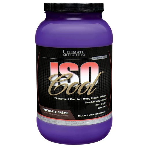 [BRSWIZYTPIPRADTG] Ultimate Nutrition ISO Cool Whey Isolate Protein Powder - Keto Friendly - Sugar, Carb and Fat-Free - 23 Grams of Protein Per Serving, Chocolate,2 Pounds