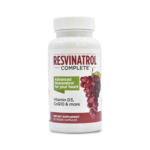 [BRSWIZ34BQPRODT4] Capsules, 60 Count- Resveratrol Supplement Supports Healthy Aging, Heart Health, and Immune Function with Quercetin, Grape Seed Extract, Vitamin D3 and CoQ10