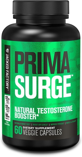 [BRSWKZQYOINB42A5] Jacked εργοστάσιο Testosterone Booster για τους άνδρες PRIMASURGE - w/Tongkat Ali, PrimaVie, Ashwagandha - Ενίσχυση ζωτικότητας, μυϊκή ανάπτυξη & ενέργεια 