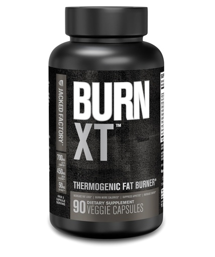 [BRSWGBD3OYDWMCLB] Jacked Factory Burn XT Black Thermogenic Fat Burner - Weight Loss Supplement, Appetite Suppressant, Nootropic Energy Booster | TeaCrine, Acetyl L-Carnitine, Green Tea Extract - 90 Veg Diet Pills