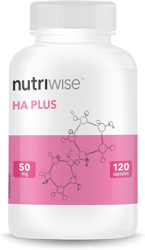 [BRSRMZQLCJ4A23LF] Nutriwise HA Plus Ácido Hialurónico de alta potencia + Collagen 120 cápsulas