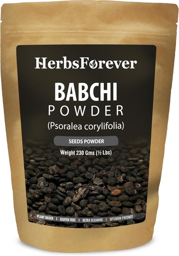 [BRSWIYIZBMBQGH3C] Herbsforever Babchi Powder 230g – Pure Psoralea Corylifolia Churna – Traditionally Used for Skin & Wellness Support – Non-GMO, No Additives – External & Internal Use – Lab Tested