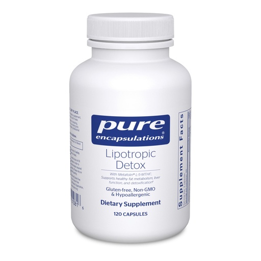 [BRSWIY36C4JW2DQ7] Pure Encapsulations Lipotropic Detox | Hypoallergenic Supplement Supports Liver Function and Detoxification | 120 Capsules