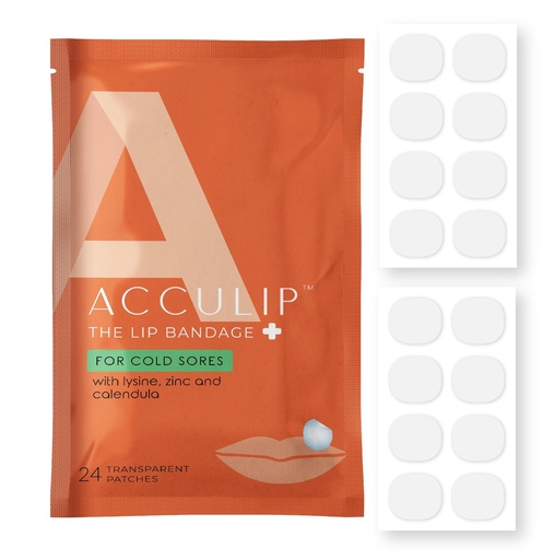 [BRSROADYCR6BG23D] Acculip Cold Sore Patch Lysine Cold Sore Treatment for Lips, Lysine Lip Balm Alternative for Cold Sore Relief, Medicated Fever Blister Cold Sore Patch, L-lysine Cold Sore Treatment
