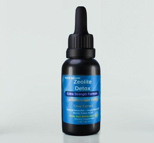 [BRSRO2QYBUOQAGQV] Liquified Zeolite Fulvic and Humic Acid Immune Gut Support Liquid Cleanser Zeolite 1 oz Glass Bottle exp 10/01/27