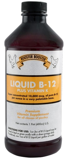 [BRSWIEINPMBBEAAV] Rooster Booster B-12 Liquid, 16-Ounce