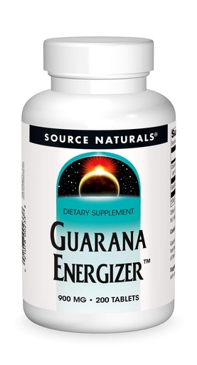 [BRSWIY35BN5GGGDE] Source Naturals Guarana Energizer 900 mg Caffiene and Energy - 200 Tablets