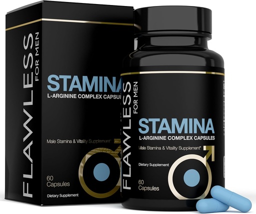 [BRSRMAIPCV6RM2TO] Stamina | Extra Firm Hard On Pills | Fast Acting L-Arginine, L -Citrulline & Nitric Oxide Supplement for Men | Promotes Male Vitality, Blood Flow and Endurance | 60 Capsules