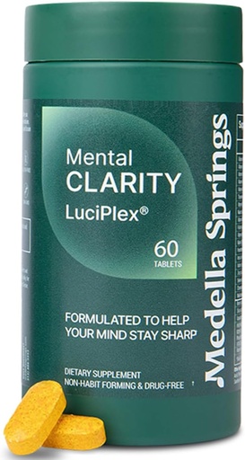 [BRSWYZI2CECAKAI7] Focus, Memory, Clarity, Energy & Mood 60 Tabs üçün Brain Booster əlavə - 100% Drug-Free & Klinika Tested Brain Supplement - Brain Fog & Memory Booster w/VIT D3