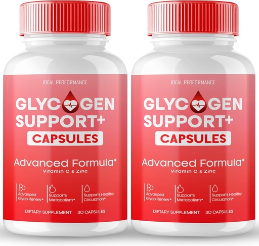 [BRSRAHA7O55QMHL6] Glycogen Support Capsules, Supplément de soutien de formule avancée, Toutes les pilules de formule naturelle pour maintenir des niveaux de santé, mieux-être global - Force maximale, Glycogen Support Pills Avis (2 Pack)