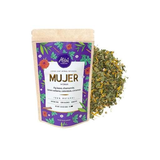 [BRSRMAL6O4CRQETP] Alibu Loose Leaf Herbal Tea - Mujer - Natural Menstrual Cycle Relief from Cramping, Nausea Relief -Certified Vegan, 100% Natural Tea, Certified Kosher - 25 Cups