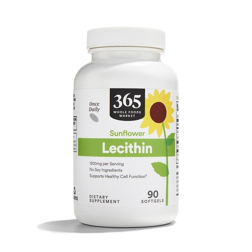 [BRSWGZQBOUHWGE3D] 365 by Whole Foods Market, Sunflower Lecithin, 90 ct