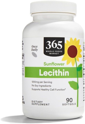 [BRSWGZQBOUHWGE3D] 365 podle Whole Foods Market, Sunflower Lecithin, 90 ct