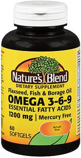 [BRSWIED3PICQYADM] La naturaleza Blend Omega-3-6-9 1200mg Softgels 60 Ct