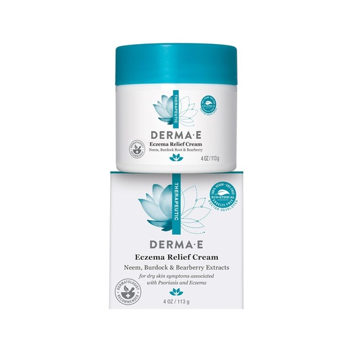 [BRSWIYT3PMHWMFD4] Derma E Eczema Relief Cream - All naturlig kløe Relief - Soothing, Relieves Flaky, Scaly og tørr hud - Antioksidant-Rich Topical Eczema og Psoriasis Cream, 4oz