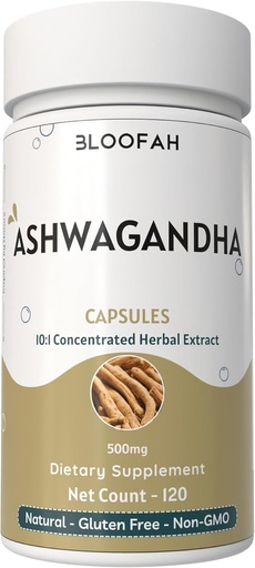 [BRSROCA2AEHBMAY7] Ashwagandha Root Capsules 500mg | Concentrado 10:1 Extract Withania somnifera | Non-GMO, Gluten-Free | GMP-Certified | Suplemento de herbas tradicionais (120 Count)