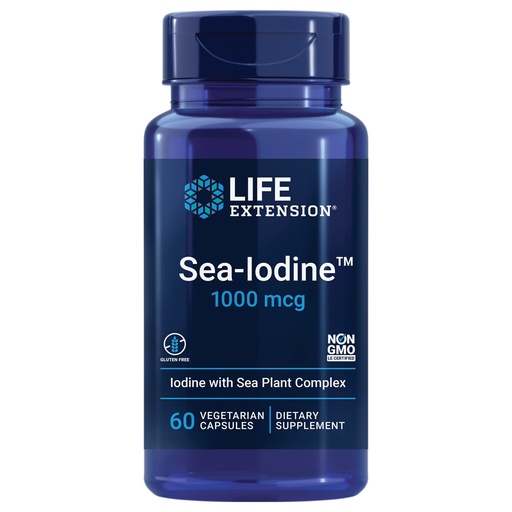 [BRSRAYYZC4PGMA32] Life Extension Taurine 1000mg and Sea-Iodine 60 Capsules Supplement Bundle