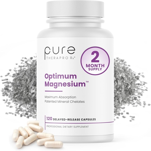 [BRSWIGACOB4RMYLU] Pure TheraPro Rx Optimum Μαγνήσιο Lysinate Γλυκινικό & Di-Magnesium Malate, Made in USA 