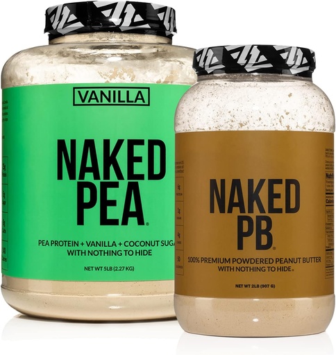 [BRSRMBIZBNYAEYA6] NAKED Dairy Free Protein Bundle: 5LB Vanilla Pea and 2LB PB
