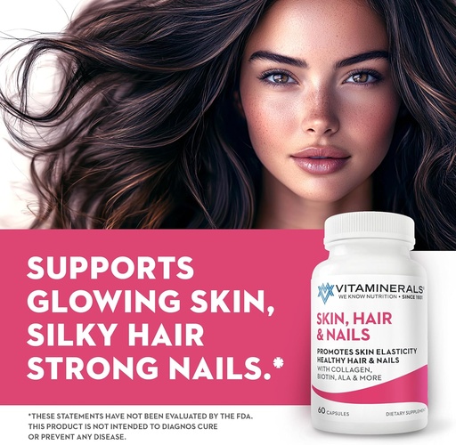 [BRSWGAQLOYHRGHY3] Vitaminerals 217 Hair, Skin & Nails 60 Capsules