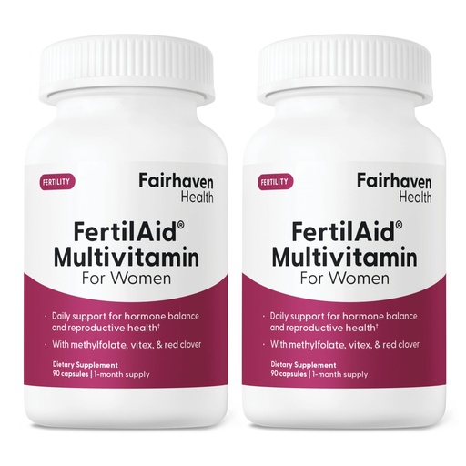 [BRSWKHD7OAIQIFQ2] Fairhaven Health FertilAid for Women | Prenatal Vitamin Fertility Supplements for Women | Conception for Her with Vitex and Folate | Support Cycle Regularity and Ovulation* | 180 Capsules