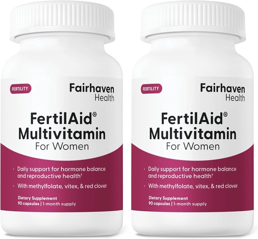 [BRSWKHD7OAIQIFQ2] Fairhaven Health FertilAid moterims 124; Prenatal Vitaminas Vaisingumo papildai moterims 124; samprata už jos su Vitex ir Folate ® 124; parama ciklas Reguliarumas ir ovuliacija