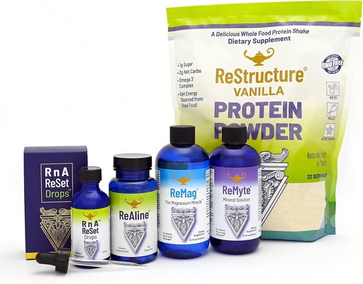 [BRSWEBI7BAHB42DO] RnA ReSet - Total Body Reset, Dietary Supplement Protocol, Magnesium, Electrolytes, Vitamin B, Vanilla Protein Powder, Wellness and Longevity - by Dr. Carolyn Dean