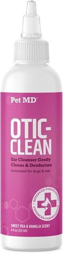 [BRSWK2TZAJ4BOFA3] Pet MD Otic Clean Dog Ear Clean Nettoyant pour chats et chiens - efficace contre les infections, les démangeaisons et les contrôles Odor - 8 oz