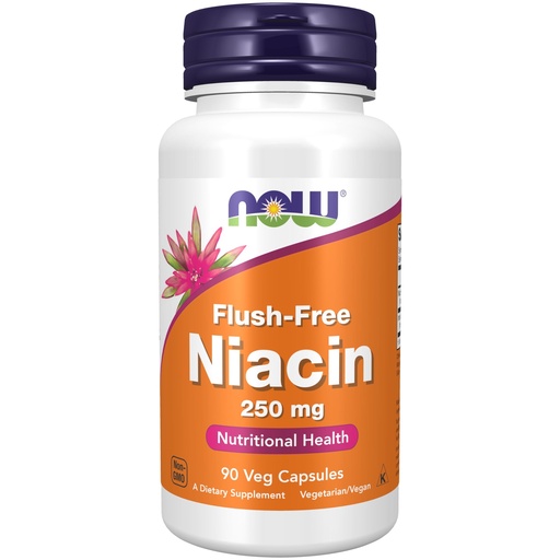[BRSWIYQEAQPBED3U] NOW Foods Supplements, Niacin (Vitamin B-3) 250 mg, Flush-Free, Nutritional Health, 90 Veg Capsules