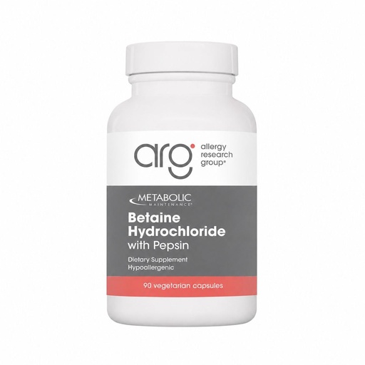 [BRSWIZY5OUNAKCI3] Metabolic Maintenance Betaine HCL + Pepsin Digestive Enzyme - Protein Digestion + Gut Health Support Supplement (90 Capsules)