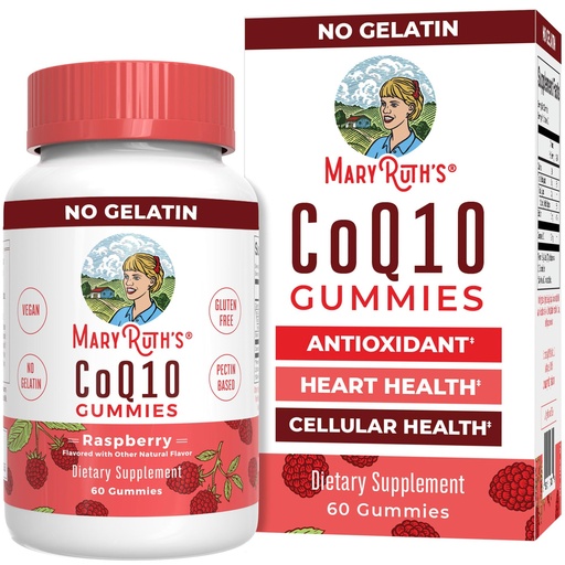 [BRSWG2QHAUPROEY2] MaryRuth Organics CoQ10 Gummies | Coenzyme Q10 | Gummy Supplements for Heart Health & Cellular Health | Antioxidant | CoQ10 120 mg | Vegan | Non-GMO | Gluten Free | 60 Count | 1 Month Supply