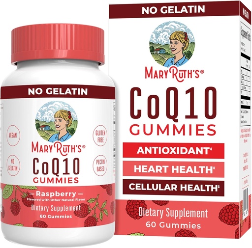 [BRSWG2QHAUPROEY2] MaryRuth Organics CoQ10 Gummies - Coenzyme Q10 - Gummy supplements for Heart Health ' Cellular Health | Antioxidant - CoQ10 120 mg - Vegan - Non-GMO - Gluten Free | 60 count | 1 Month Supply