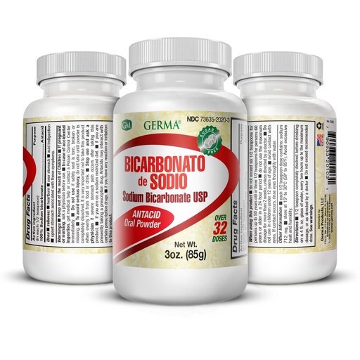 [BRSWKHQRAEGGOC36] Sodium Bicarbonate USP 3oz Powder Bicarbonato de Soda 3-PACK