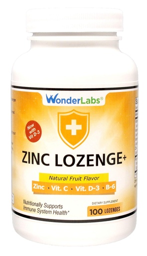 [BRSWYZARBZ5BE2D4] Wonder Laboratories Zinc Lozenges with Vitamin C - Fruit Flavored, Healthy Immune Support Lozenges with 25mg of Zinc Supplement Per Lozenge + 30mg of Vitamin C - 100 Lozenges