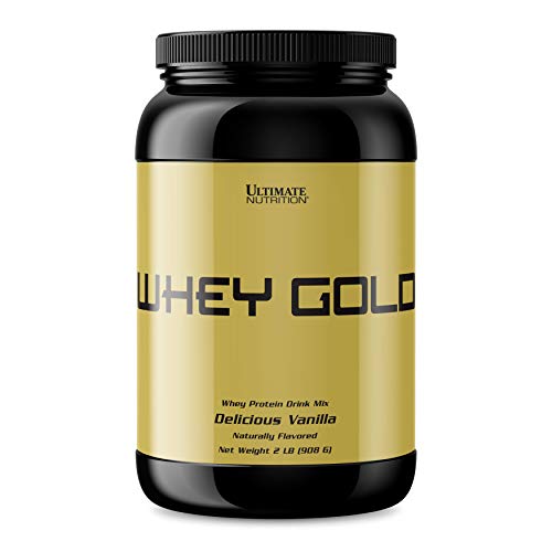 [BRSWGZYDBACGACLF] Ultimate Nutrition Whey Gold Protein Powder with 20 Grams of Protein and Amino Acids for Maximum Muscle Growth and Recovery, 27 Servings, Vanilla