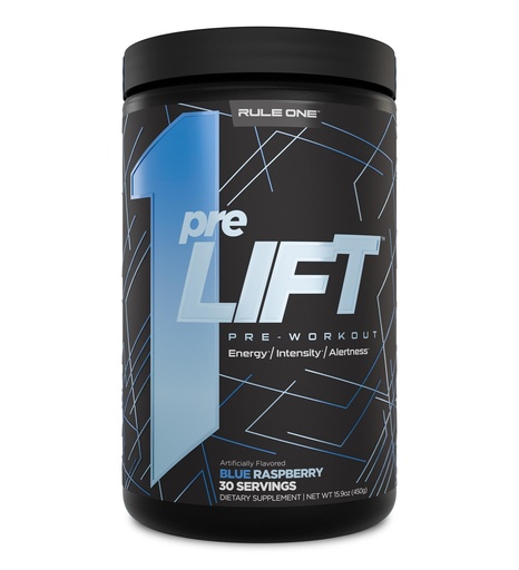 [BRSROFQKBYDW23I7] Rule 1 Proteins preLIFT Pre-Workout, 6g Citrulline, 3.2g Beta Alanine, 3 Caffeine Sources + 20 Others for Energy, Alertness, & Endurance (30 Servings, Blue Raspberry)