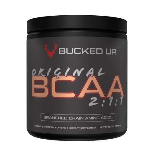 [BRSROCA2AAIWC3L7] Bucked Up Original BCAA 2:1:1 Branched Chain Essential Amino Acids - Supplement Powder - | 100% Pure 2:1:1 Instantized Formula | Pre/Post Workout | 30 Servings | (Apple Jacked Flavor)