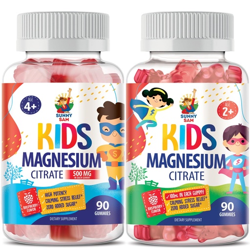 [BRSROCYBOQMQ2GQ6] Sanny SAM Magnesium Gummies for Kids & Adults - Calm Magnesium Chews - Magnesium Citrate Chewable Supplement for Mood & Muscle Support